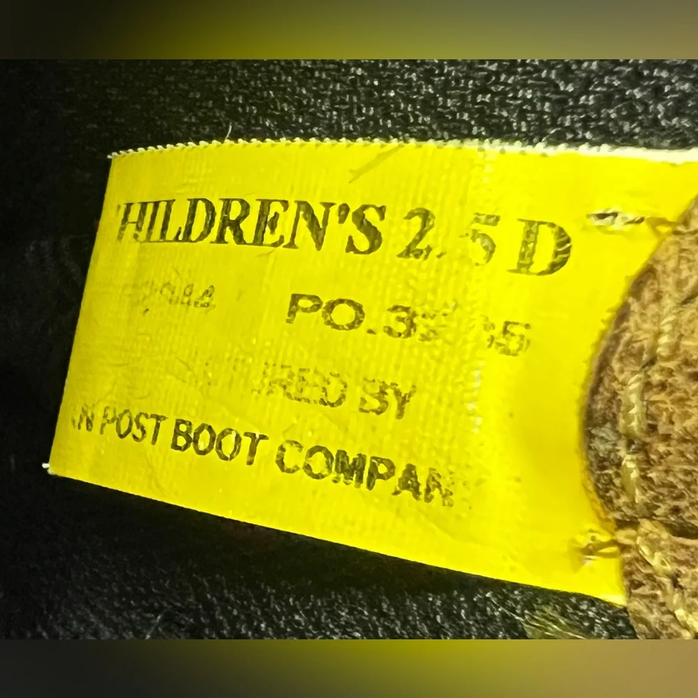 Dan Post-Black/Brown Cowboy Boots-Little River Youth Size:2.5D,Toe polish needed